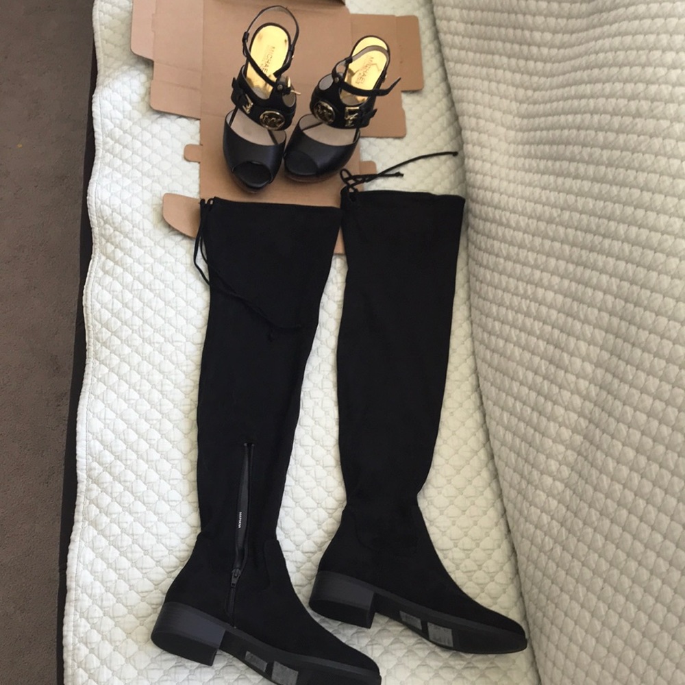 Forever 21 Over Knee-High Boots New And Michael Kors Heels